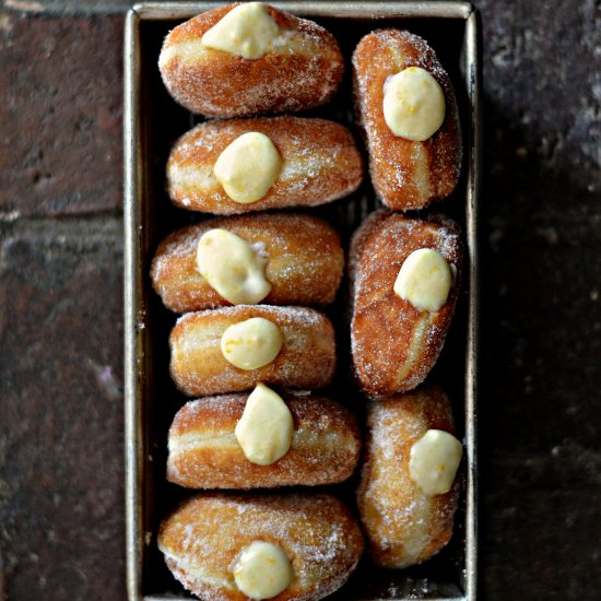 Lemon Cream Yeast Donuts