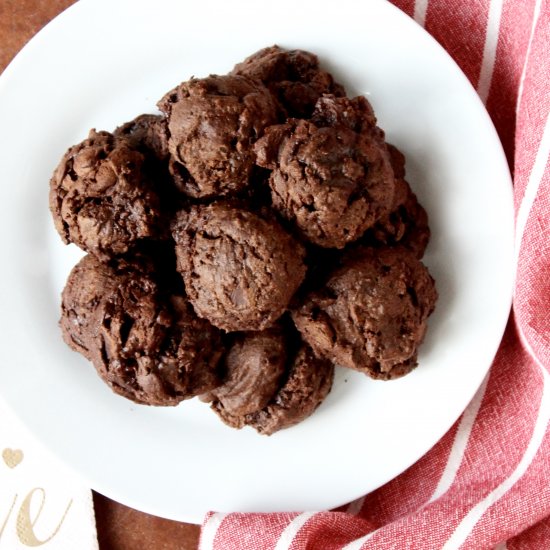 Triple Chocolate Brownie Cookies