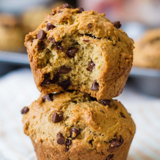 Chocolate Chip Vegan Muffins