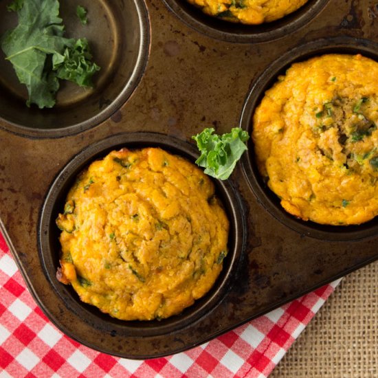 Sweet Potato Cheddar Muffins