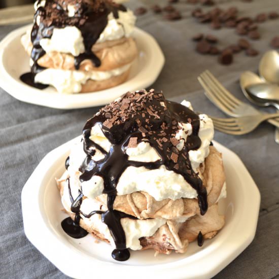 Chocolate Meringue Cakes