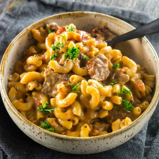 Slow Cooker Beer Mac & Cheese