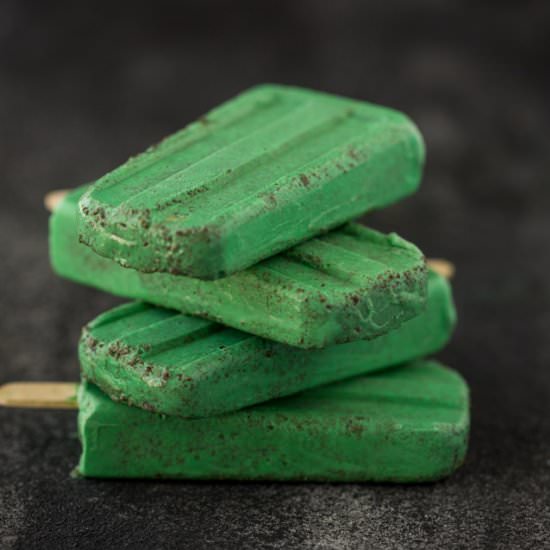 Thin Mint Popsicles