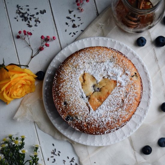 Mini Blueberry and Lavender Cake