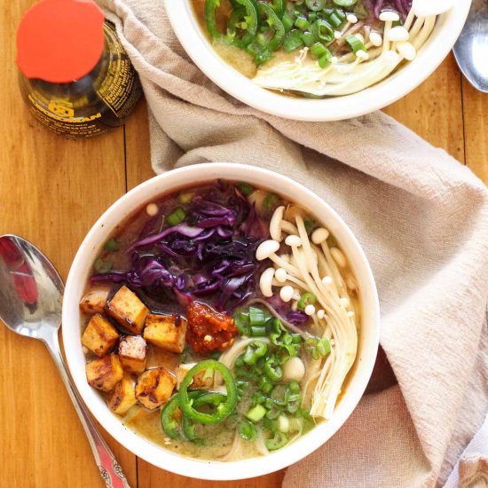 Miso Soba Noodle Bowls