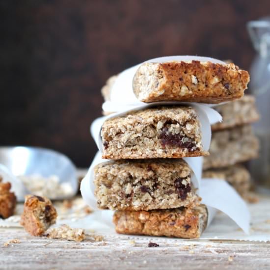 Tahini Ginger Granola Bars