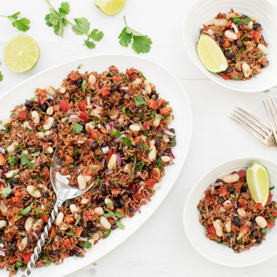 Spicy Bean & Red Rice Salad