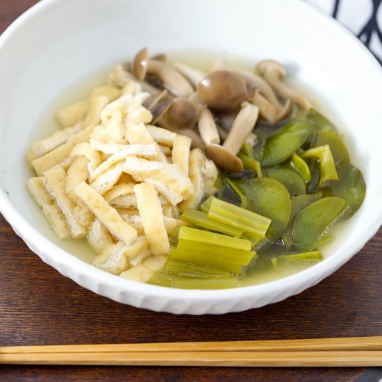 Simmered Seaweed & Deep Fried Tofu