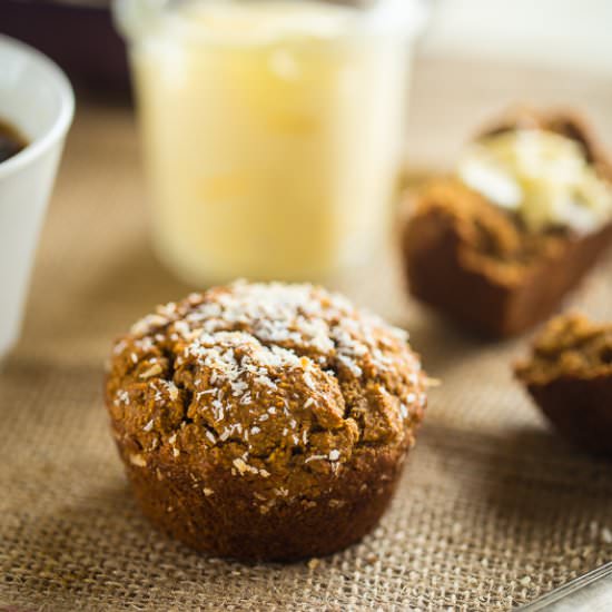 Vegan Vanilla Chai Protein Muffins