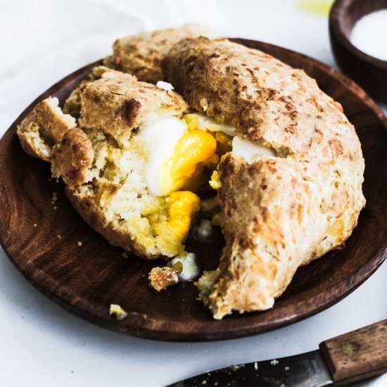 Egg in a Cheddar Biscuit