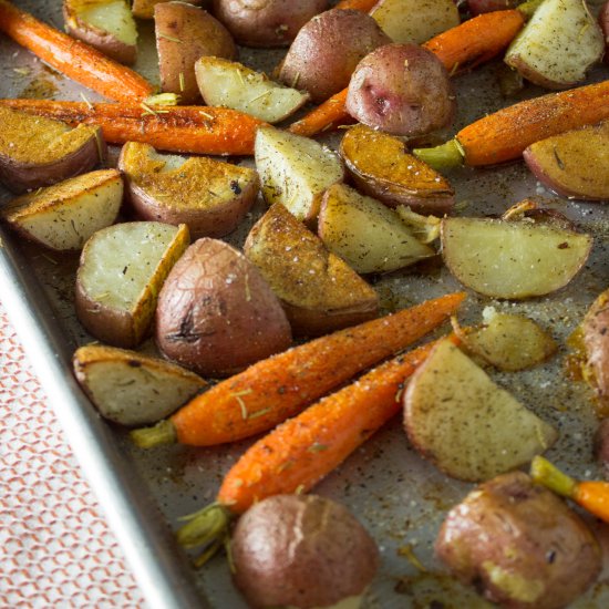 Rosemary & Thyme Roasted Veggies