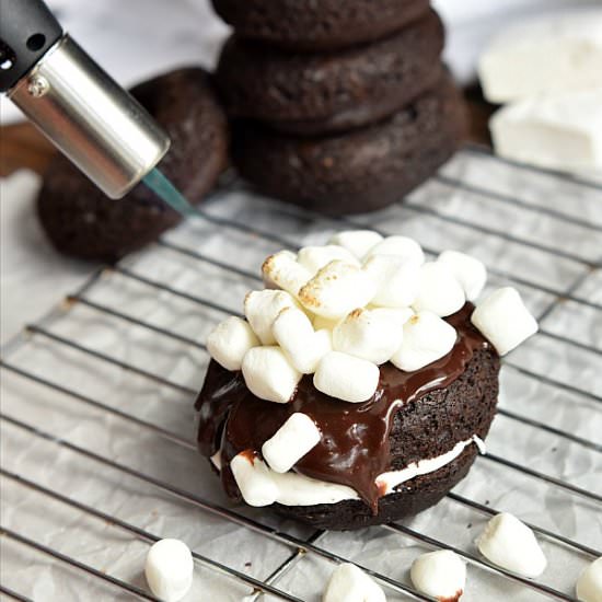 Hot Cocoa Baked Donut