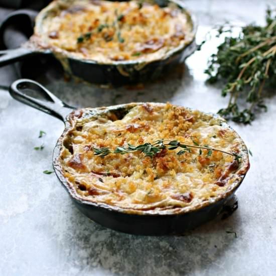 Sweet Potato and Thyme Gratins