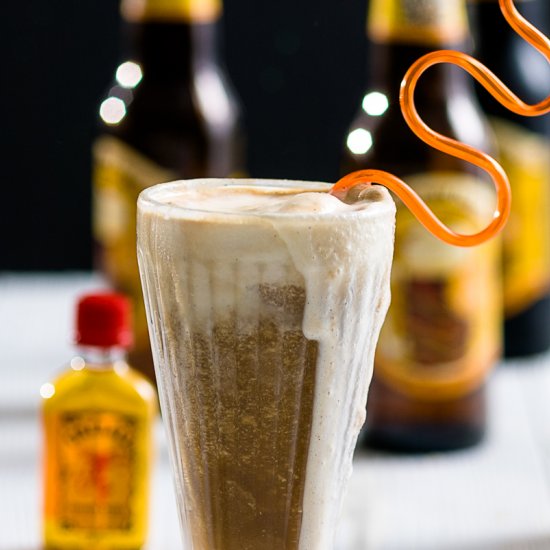 Hard Root Beer Fireball Float