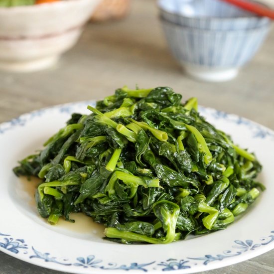 Stir-Fried Snow Pea Tips