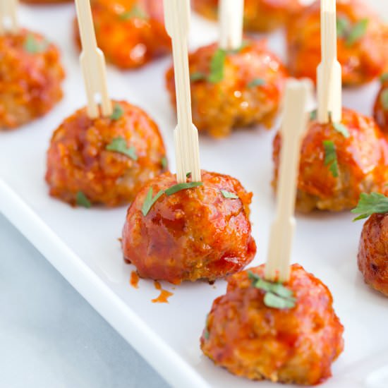 Sriracha Honey Meatballs