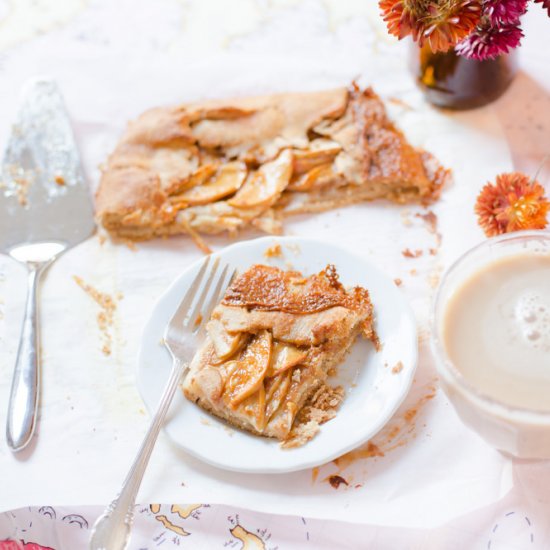 Salted Caramel Apple Galette