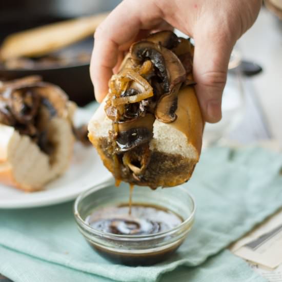 Vegan French Dip Sandwiches