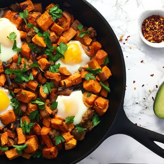 Spicy Sweet Potato Hash