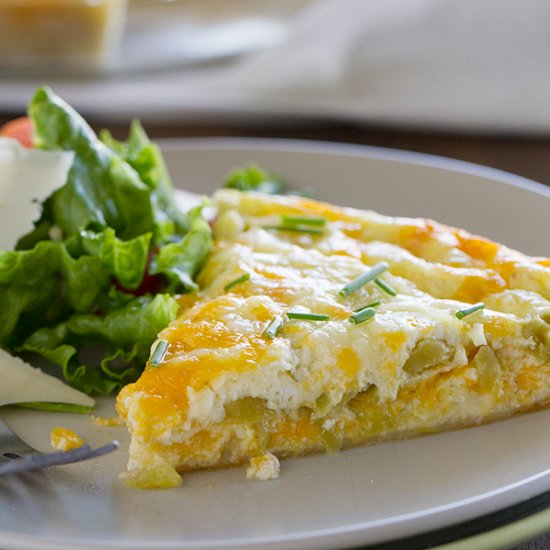 Green Chile Tortilla Pie