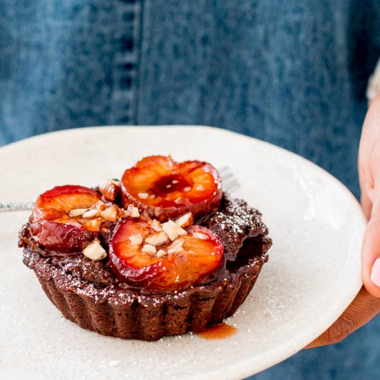 Chocolate Plum Tarts