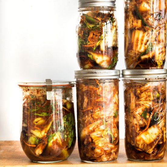 Cabbage and Baby Bok Choy Kimchi