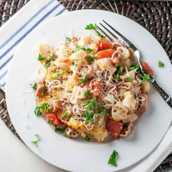 Light Mac and Cheese with Tomatoes