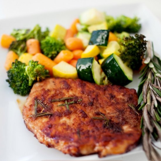 Rosemary Ginger Pork Chops