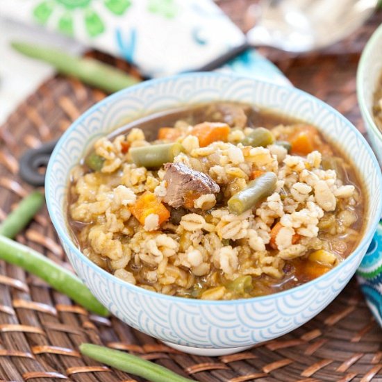 Healthy Beef Barley Soup