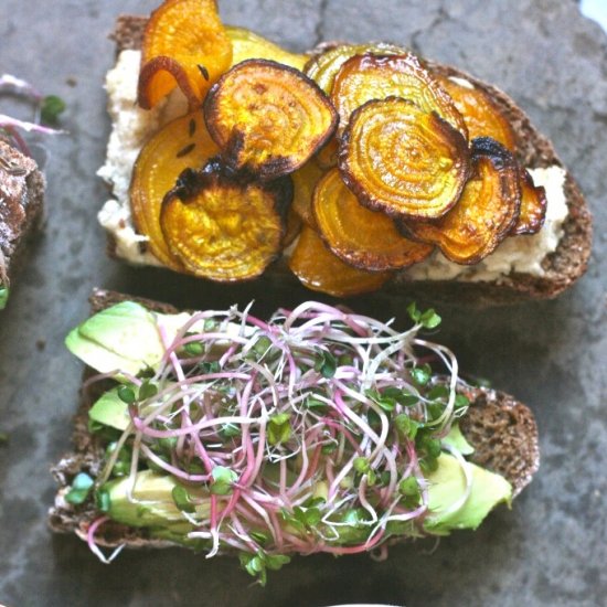 Beet Sandwich + Horseradish Spread