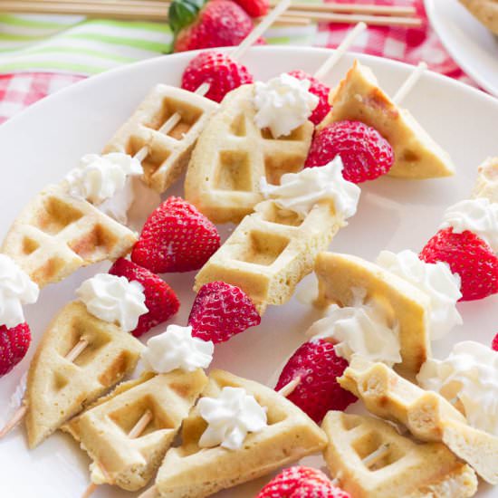 Gluten-Free Waffle Skewers