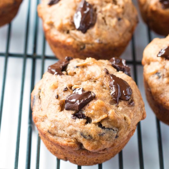 Gluten-Free Oatmeal Banana Muffins