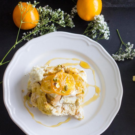 Meyer Lemon French Toast Casserole