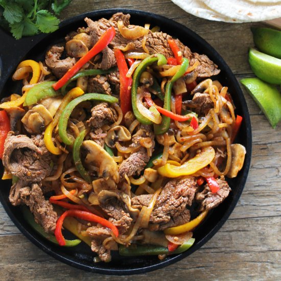 Flank Steak Fajitas