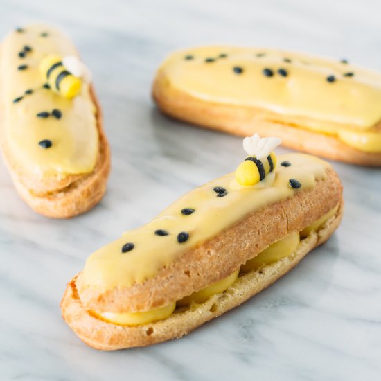 Passionfruit Eclairs