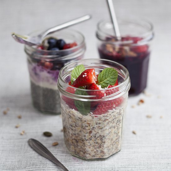 Weekday breakfast jars