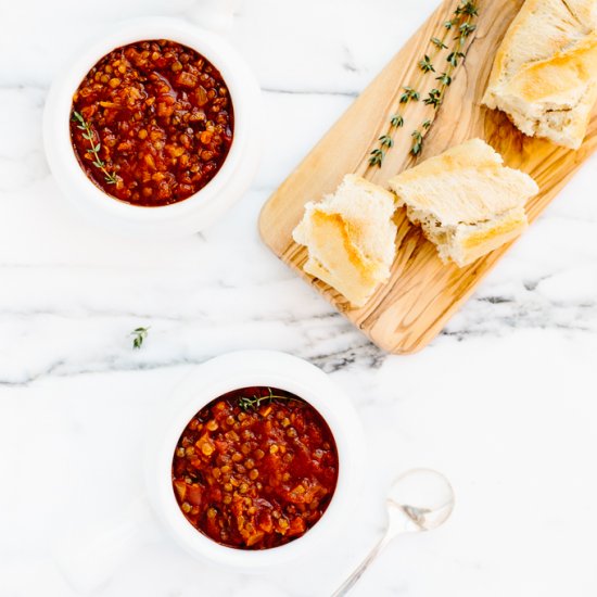 Tomato & Lentil Stew