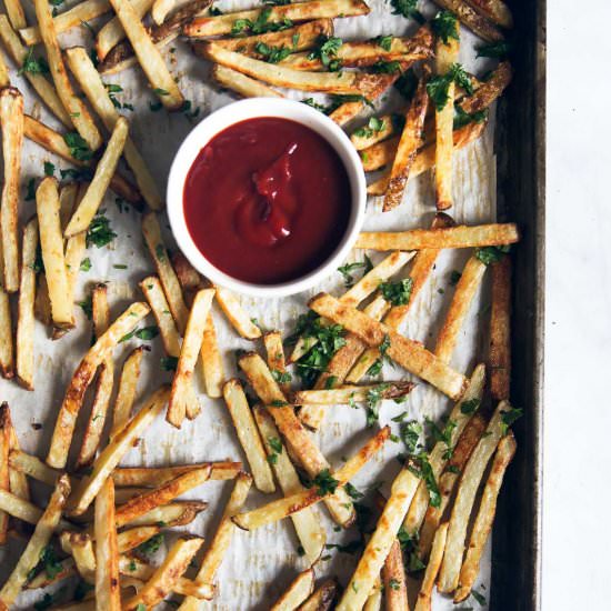 Baked French Fries with Garlic