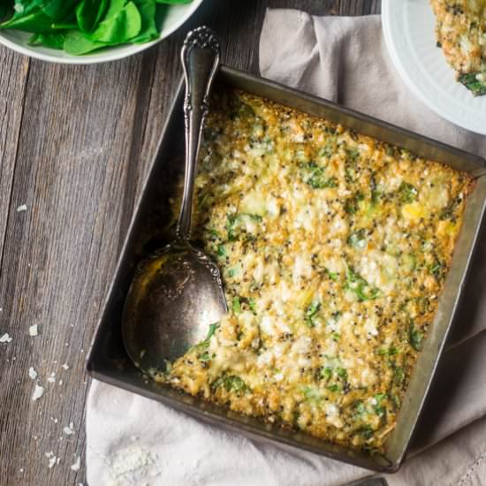 Spinach & Articoke Quinoa Casserole