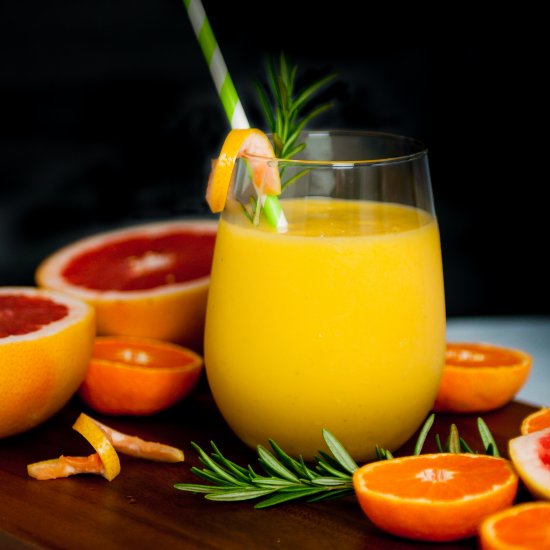 Grapefruit, Orange, Mango Smoothie