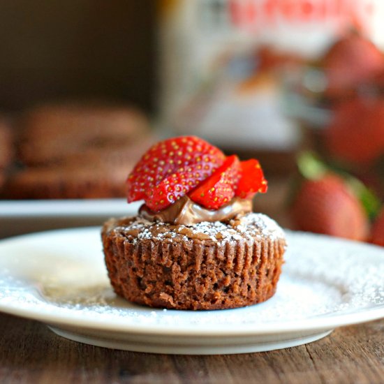 4-Ingredient Nutella Brownie Bites