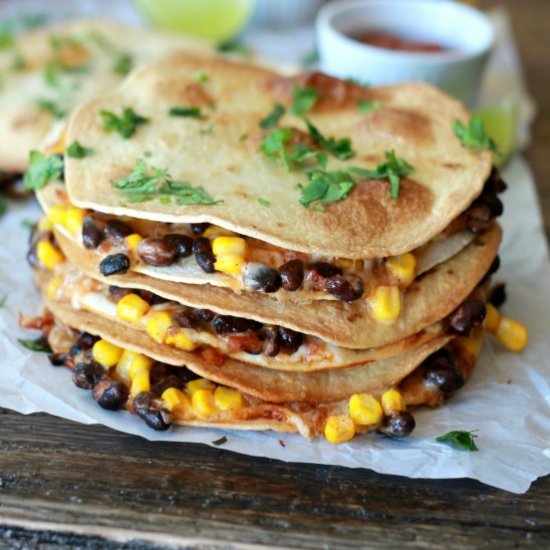 Black Bean & Corn Quesadillas