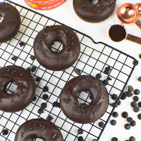 Chocolate Mocha Chip Donuts