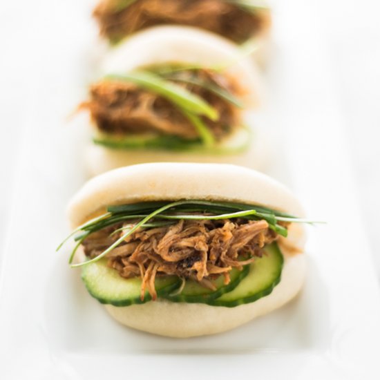 Slow Cooker Pulled Pork Steamed Bun