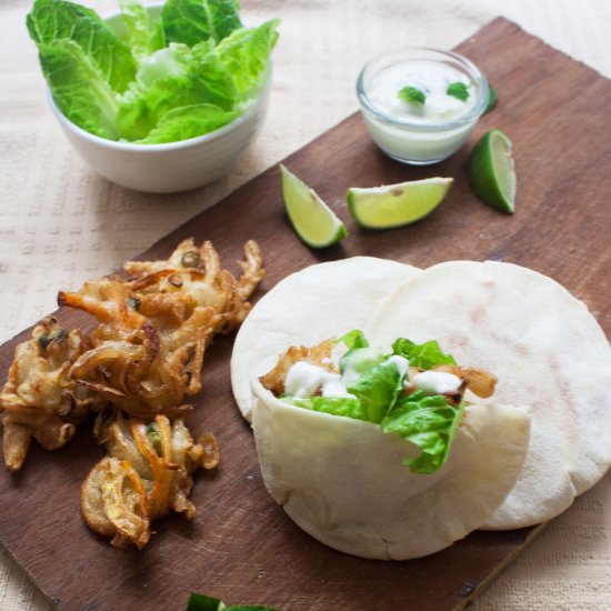 Carrot and Onion Bhajjis