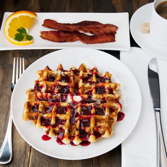 Huckleberry Waffles