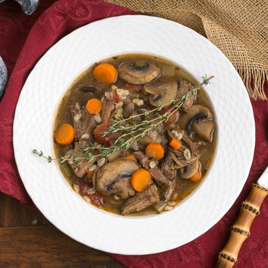 Homemade Beef Barley Soup