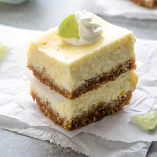 Key Lime Cheesecake Bars