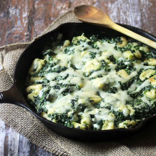 Easy Spinach Gnocchi Casserole