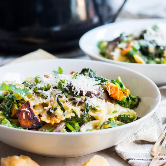 Farfalle w/ Rapini and Roasted Veggies